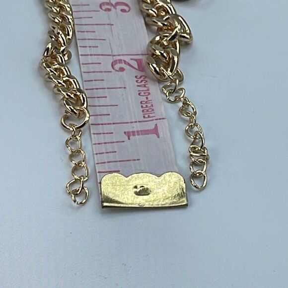 Two gold colored chains approximately 7 and 7.5” long - Picture 5 of 6